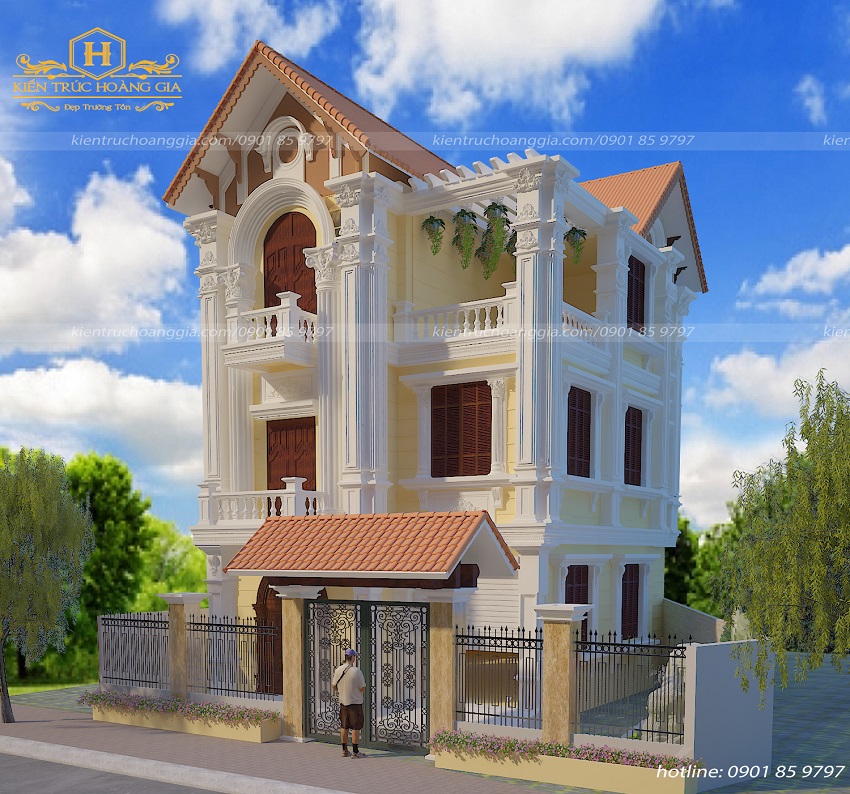 Biệt Thự Pháp mái ngói đỏ