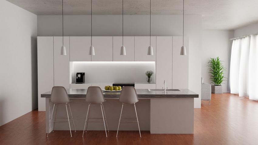 Phòng bếp tối giản minimalism 