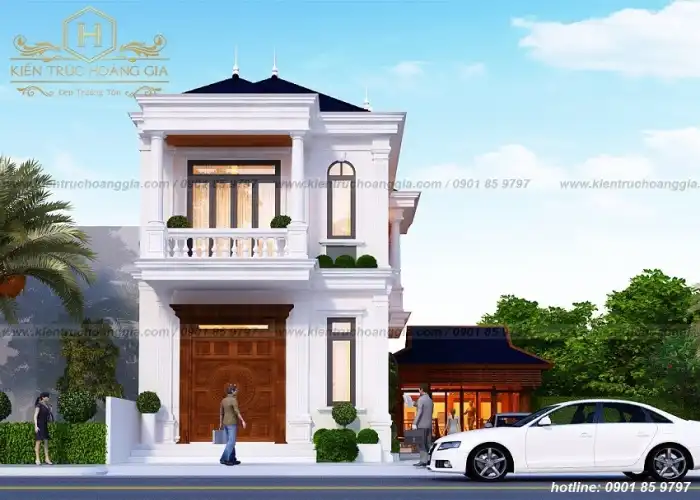 Biệt Thự phố 3 phòng ngủ kiến trúc tân cổ điển của chị Tuyết Bình Phước